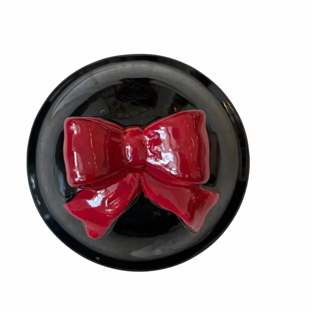 Midnight Spell Love Potion Cookie Jar Halloween Gothic Canister Black & Red NEW